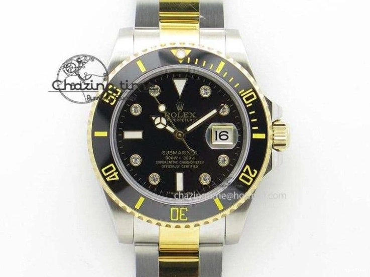 MiroTime 0403 Stylish Daytona YG BP Maker Gold Dial Sticks Markers On Rubber Strap A7750@ 4012